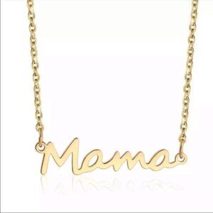 Mama Gold Tone Necklace / Pendant - NEW